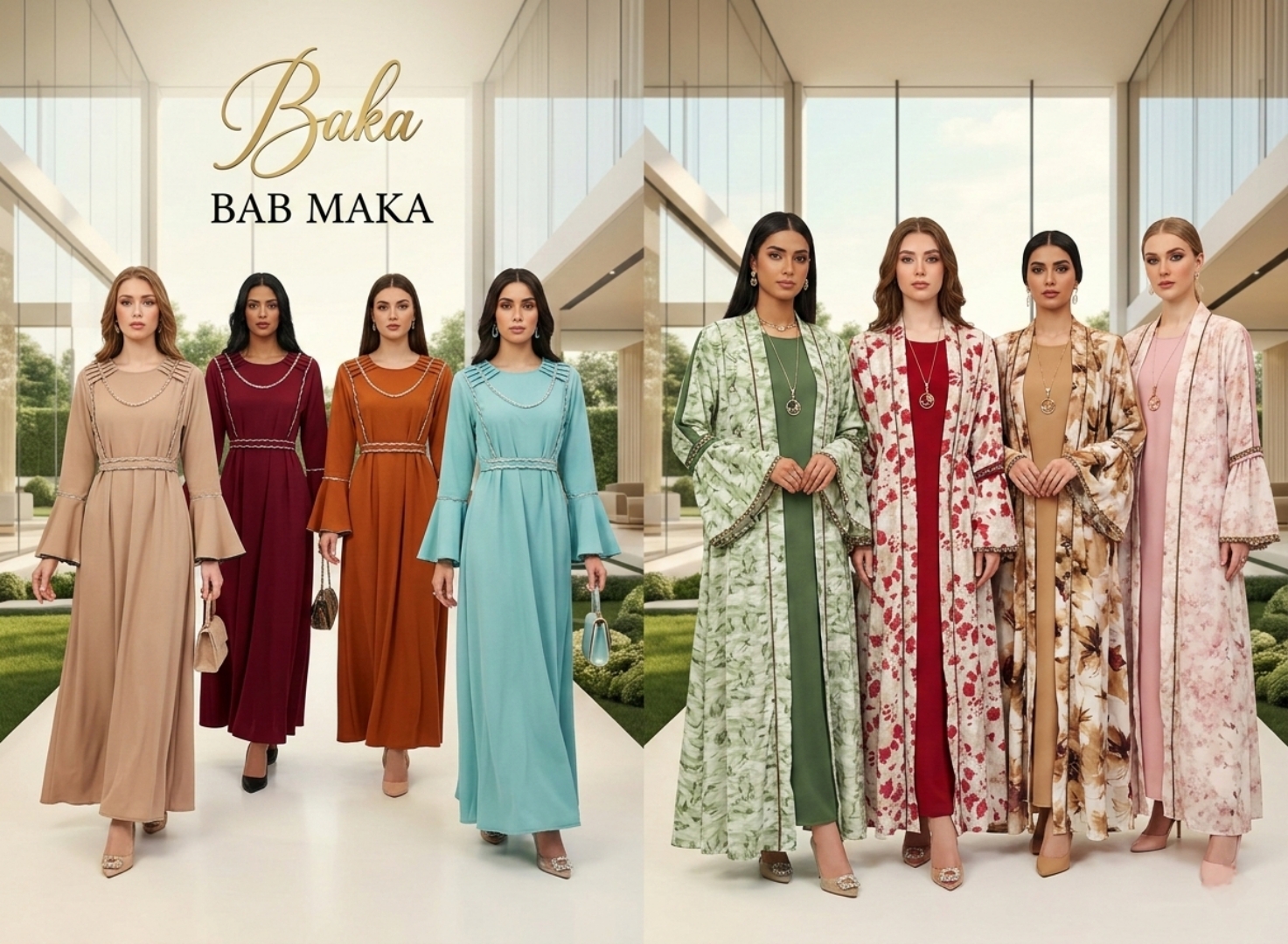 كاجول مطبوع نباتي موديل 1980 - باب مكة